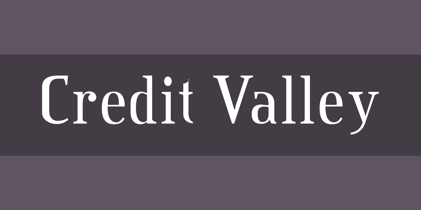 Font Credit Valley